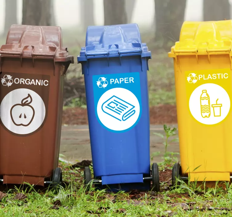 回收标签贴纸 - TenStickers