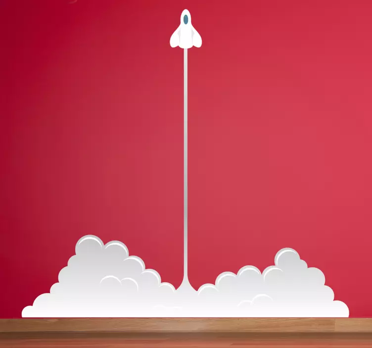 火箭发射孩子们贴纸 - TenStickers