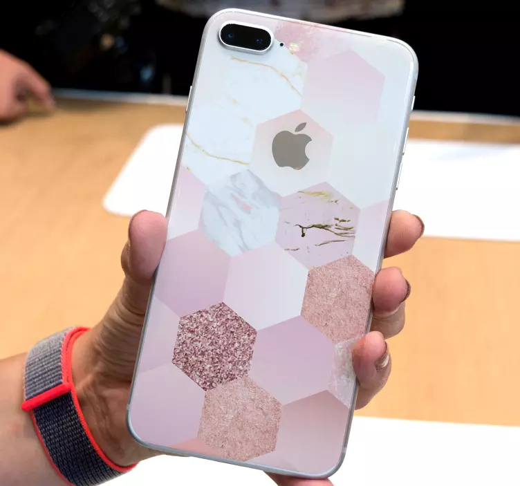 玫瑰色（iphone）iphone贴花 - TenStickers