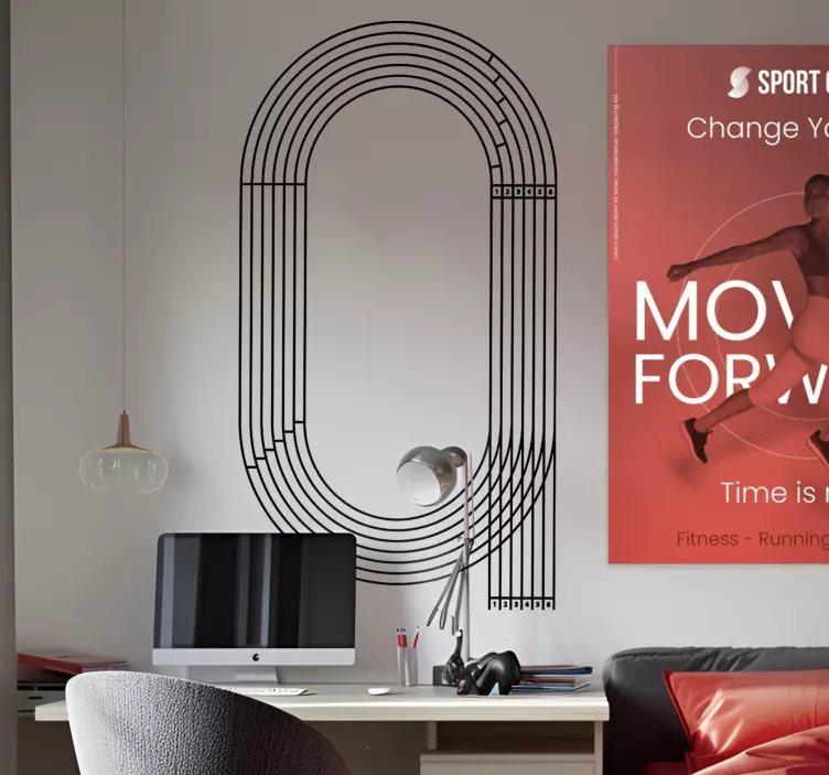 奥林匹克运动贴纸 运行轨道 - TenStickers