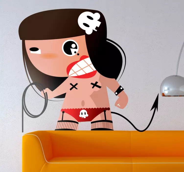 虐待狂卡通贴纸 - TenStickers