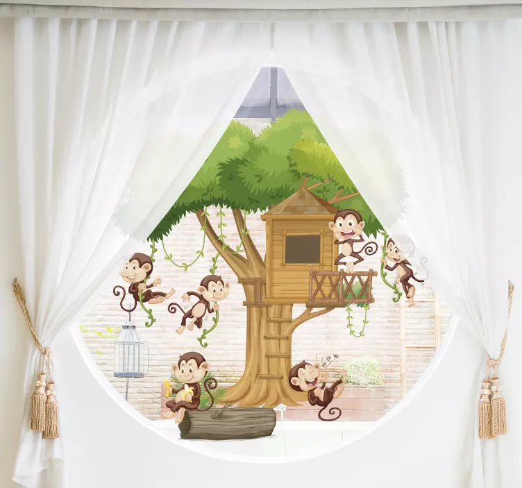 萨凡纳动物窗户贴纸 - TenStickers