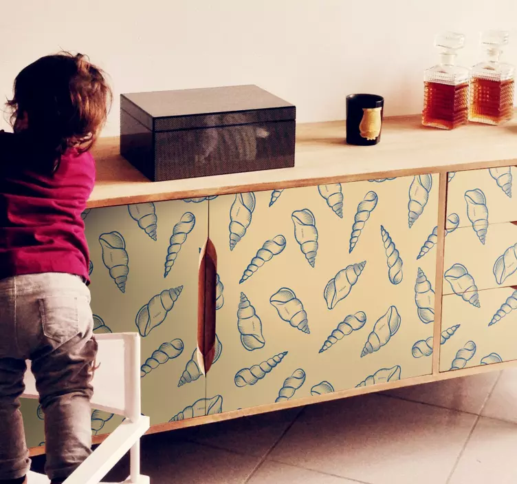 贝壳瓷砖家具家具贴纸 - TenStickers