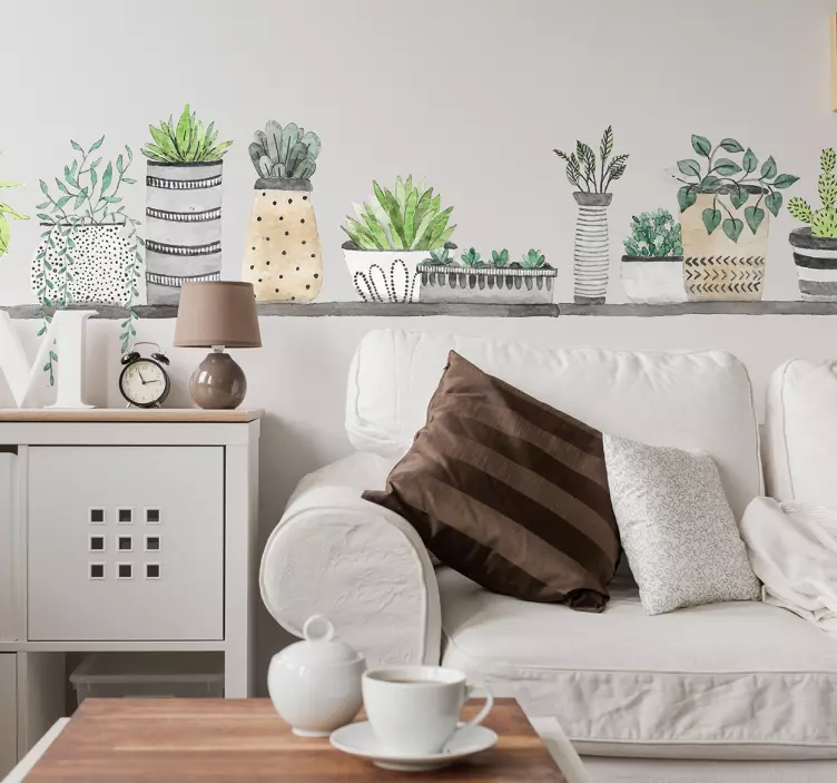 架子植物植物墙贴 - TenStickers