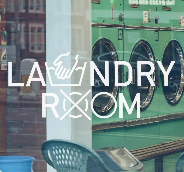 动物贴画洗衣房标志 - TenStickers