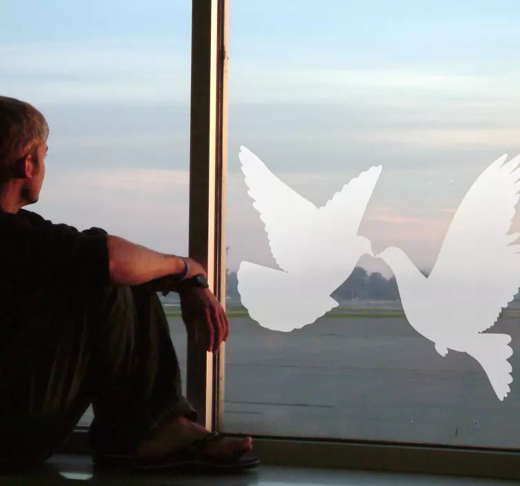 Silhoutte鸽子贴花 - TenStickers