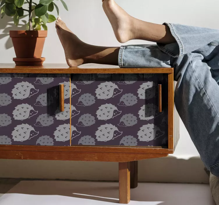 简单豪猪家具贴纸 - TenStickers