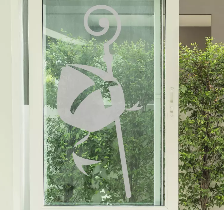 圣诞老人主题窗户贴纸 - TenStickers