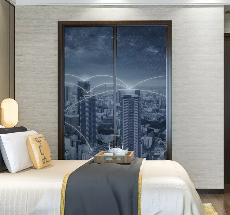 摩天大楼景观家具贴纸 - TenStickers