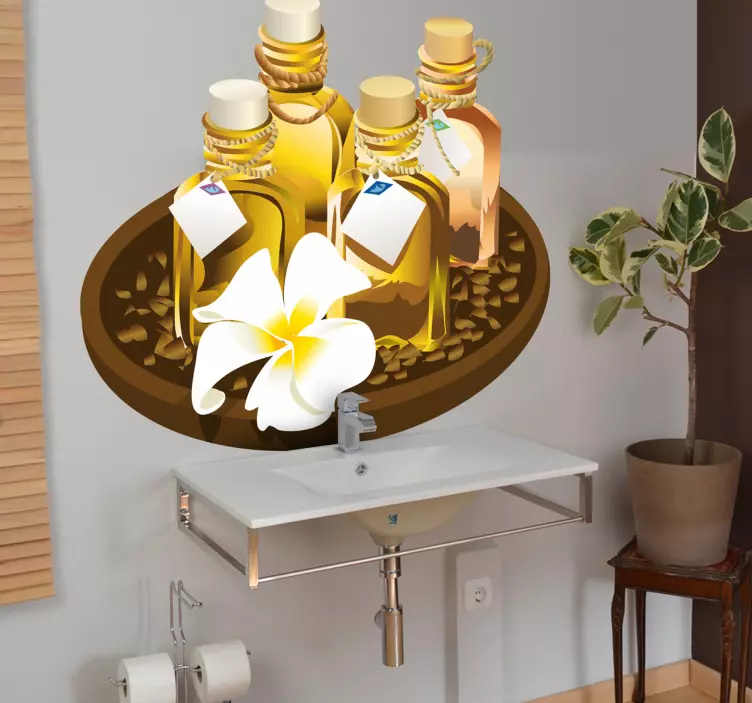 温泉油墙贴 - TenStickers