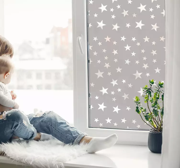 星星形状的窗户贴纸 - TenStickers