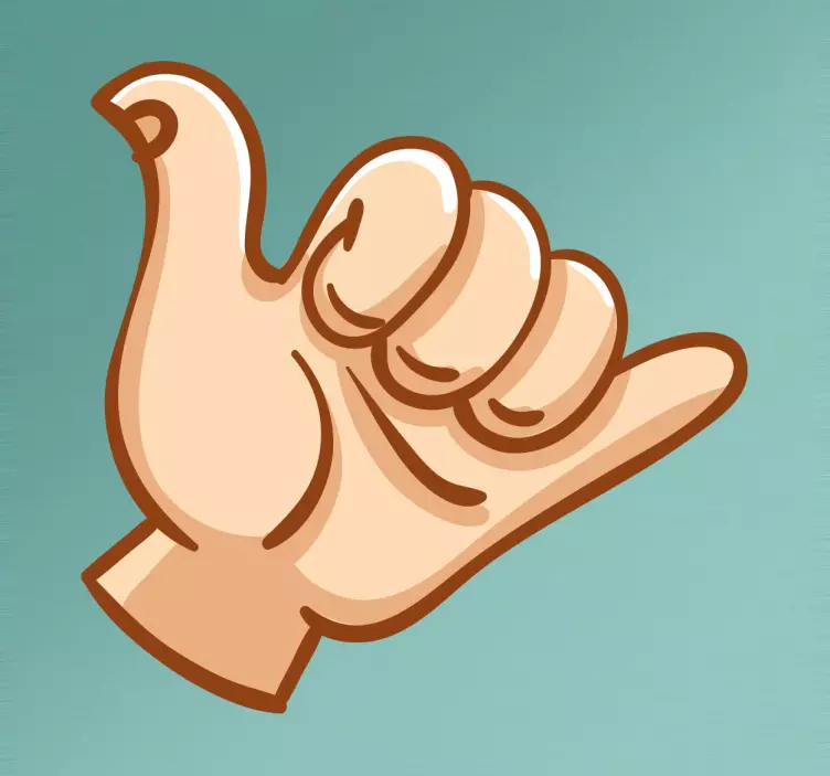 冲浪者手贴纸 - TenStickers