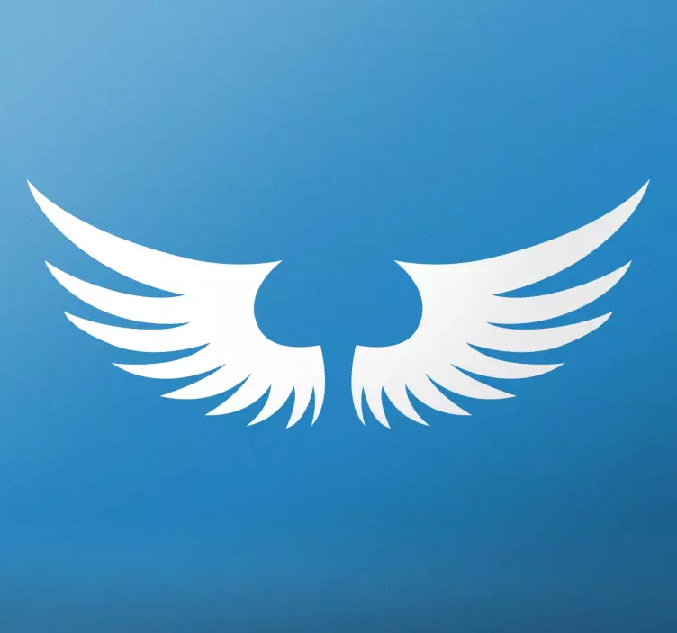 纹身天使翅膀墙艺术贴纸 - TenStickers