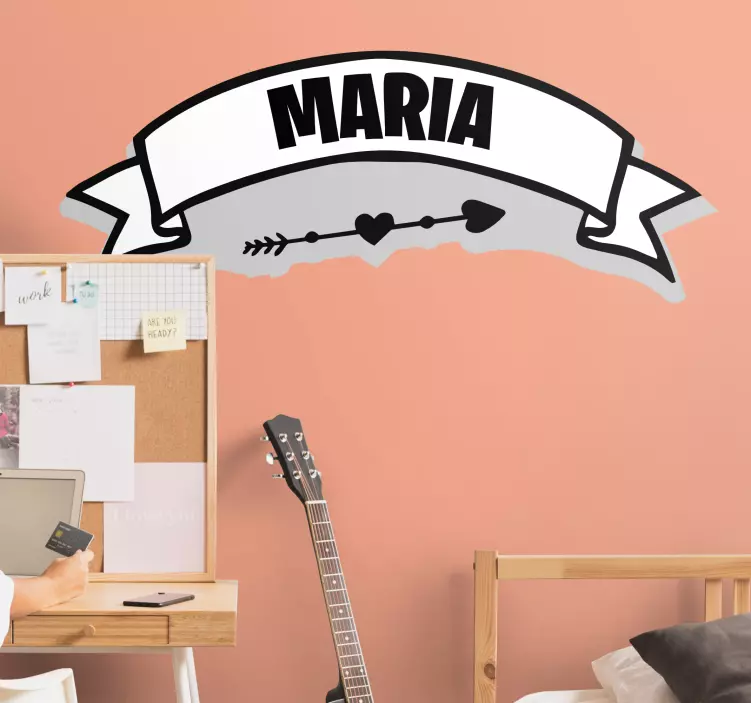 动物贴画个性化姓名横幅 - TenStickers