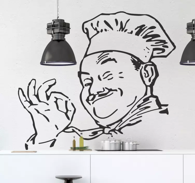 快乐的厨师贴纸 - TenStickers