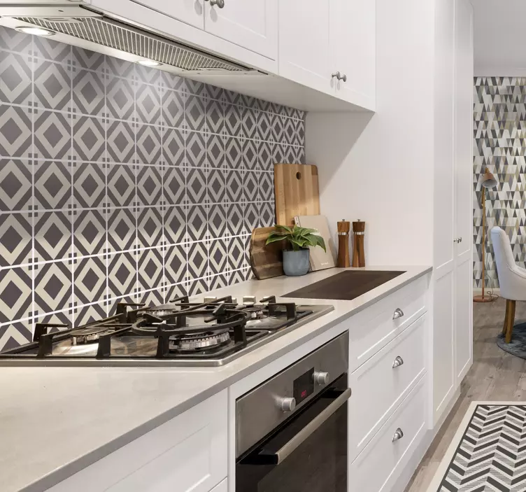 动物贴画几何钻石图案 - TenStickers