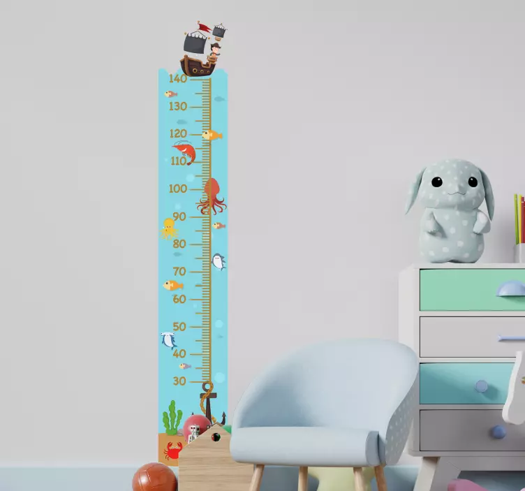 海底高度图高度图墙贴 - TenStickers