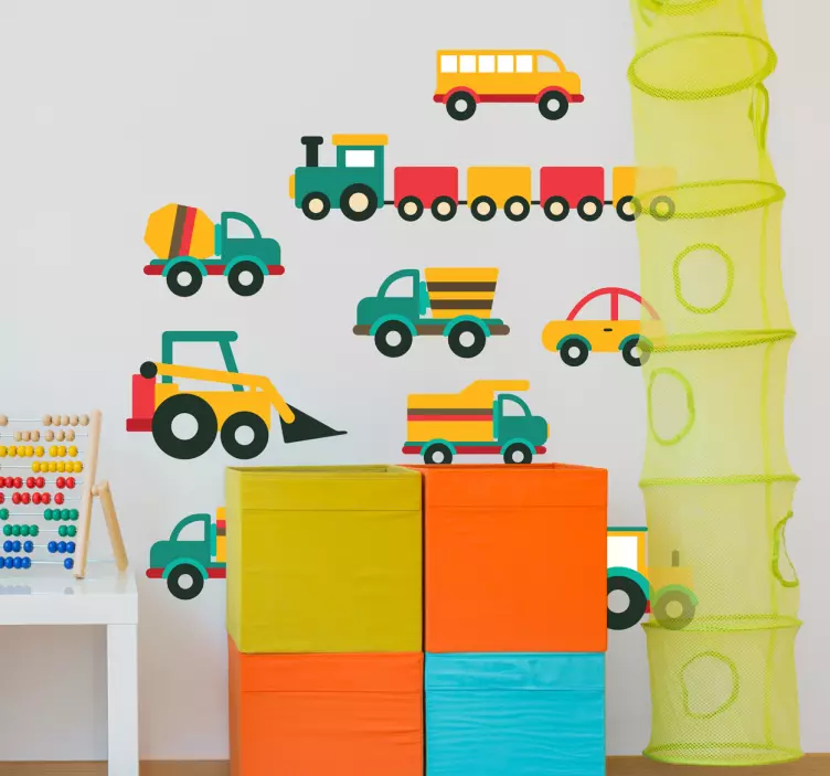 车辆卡通乙烯基贴纸 - TenStickers