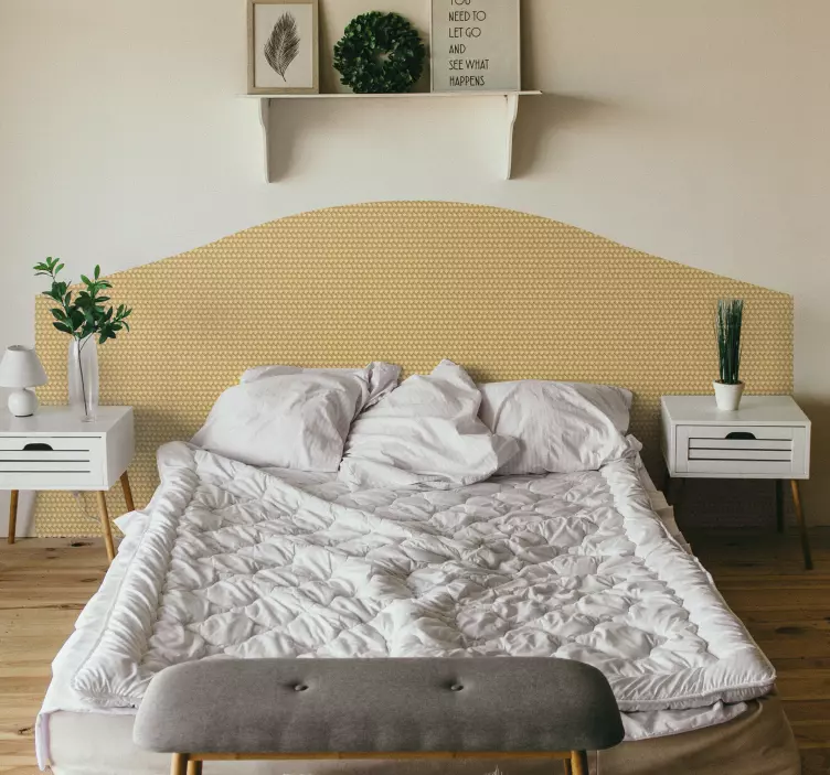 柳条纹理床头板贴花 - TenStickers