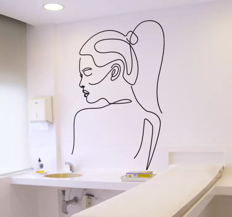 女性优雅艺术贴纸 - TenStickers