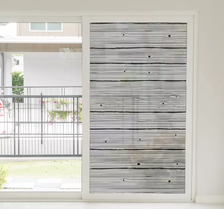 木纹窗户贴纸 - TenStickers