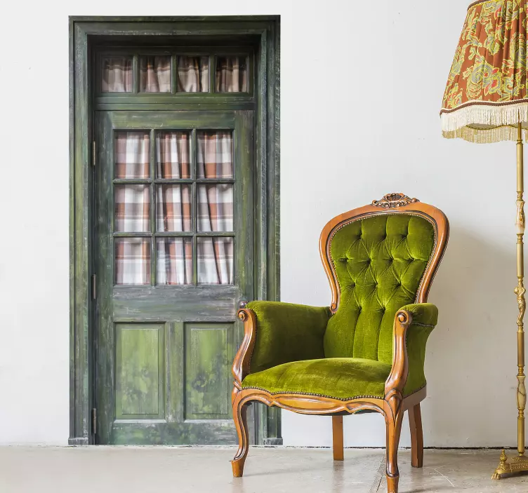 木质门墙壁画贴纸 - TenStickers