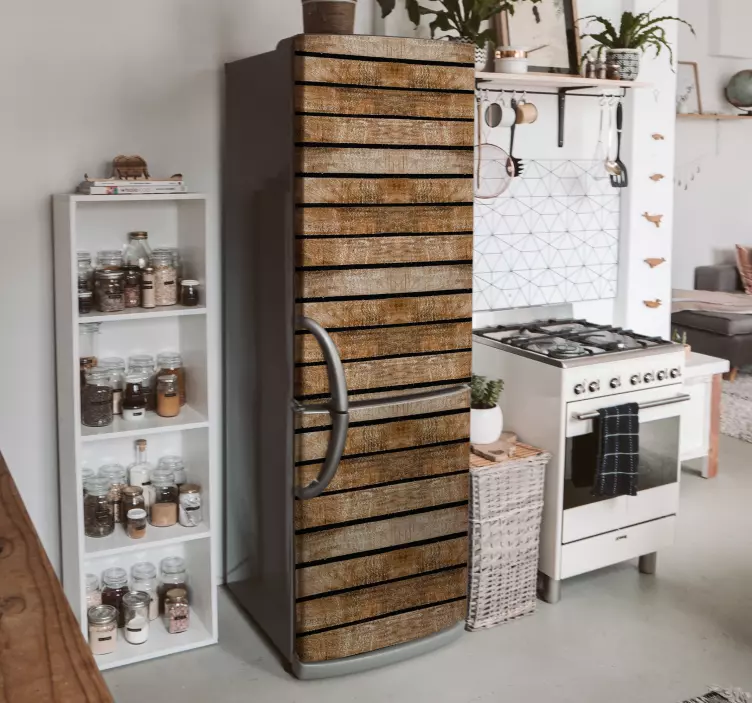 冰箱贴画 木质托盘 - TenStickers