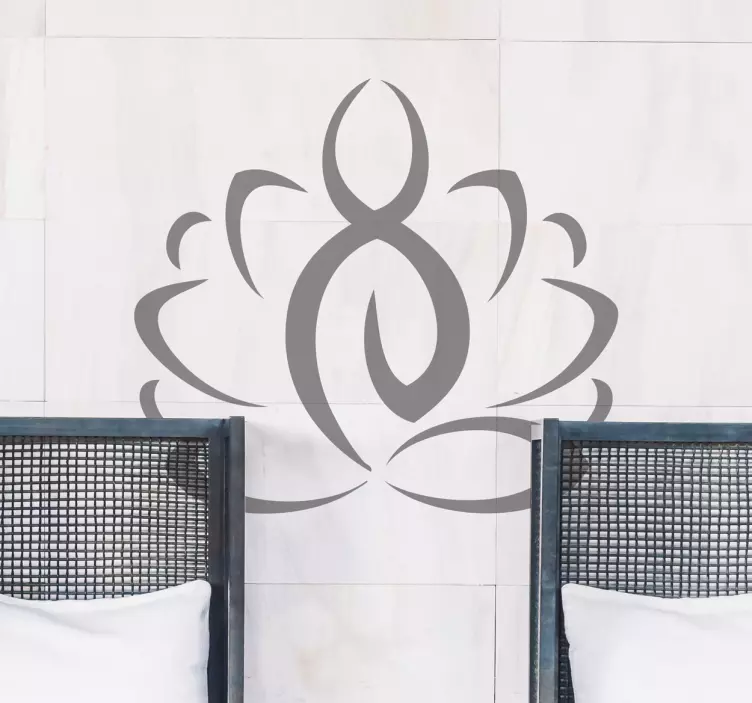 瑜伽肖像墙贴 - TenStickers