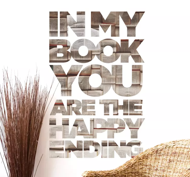 你是幸福的结局墙贴 - TenStickers