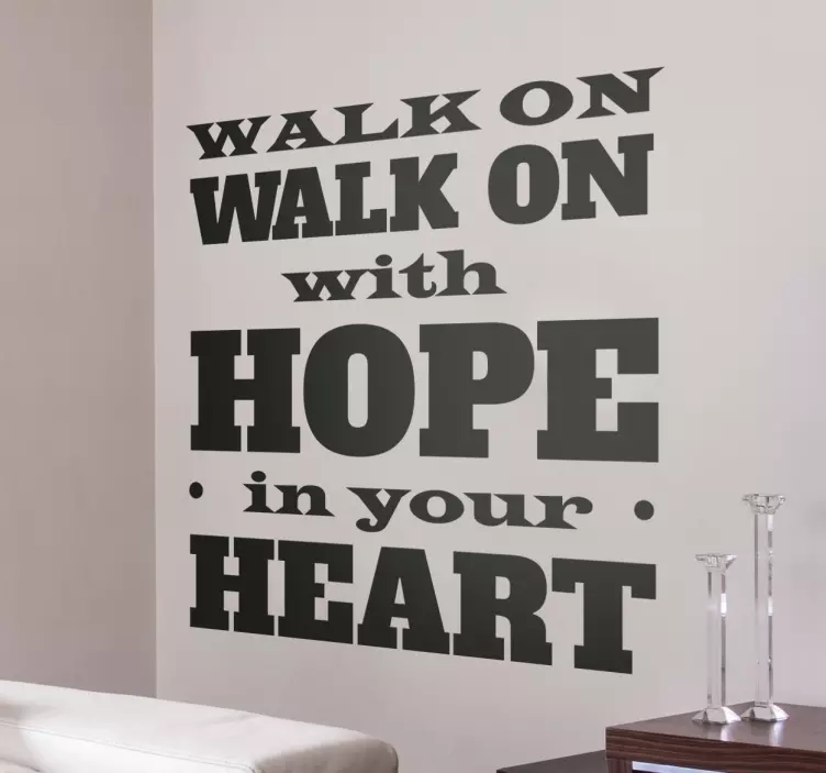 你永远不会一个人走利物浦贴纸 - TenStickers