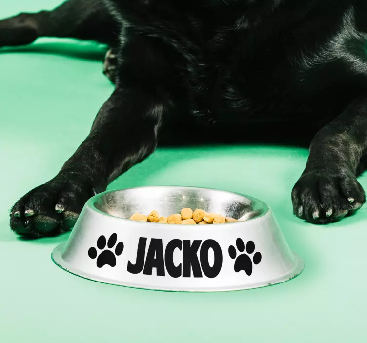 你的狗的名字爪子贴纸 - TenStickers