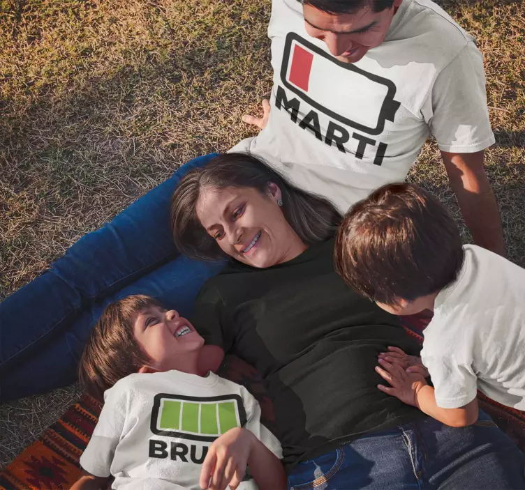 父母不带电池父子衬衫 - TenStickers