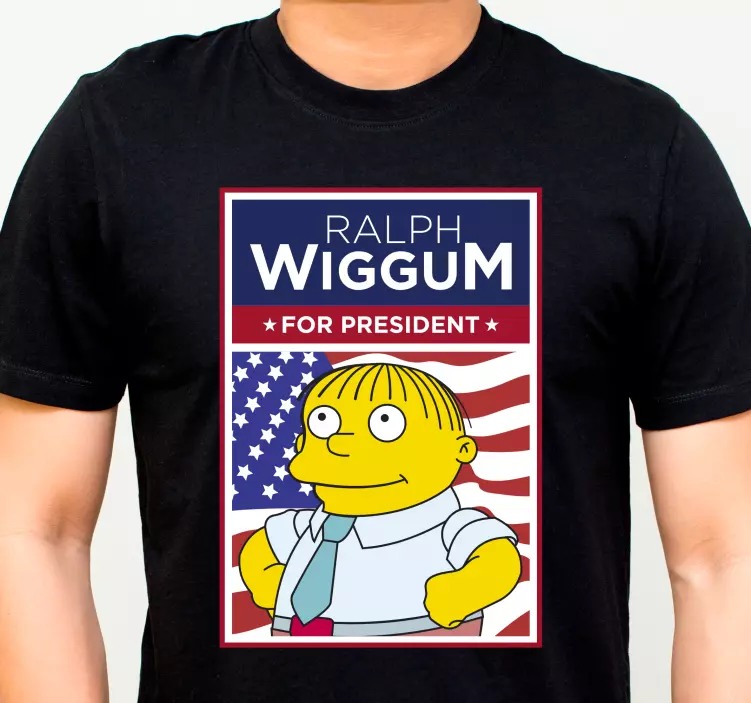 Ralph wiggum 定制 t 恤 - TenStickers