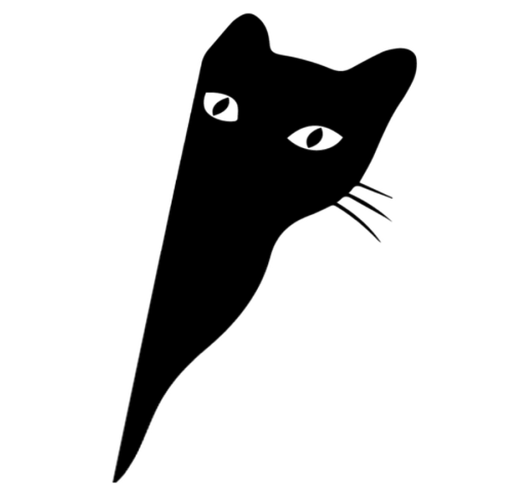 乙烯基地毯动物咕噜猫 - TenStickers