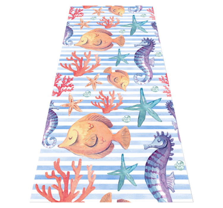 乙烯基地毯动物海洋生物瓷砖 - TenStickers