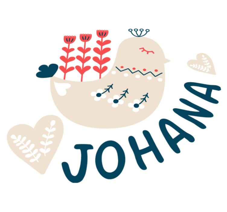 乙烯基地毯动物北欧雪鸟个性化设计 - TenStickers