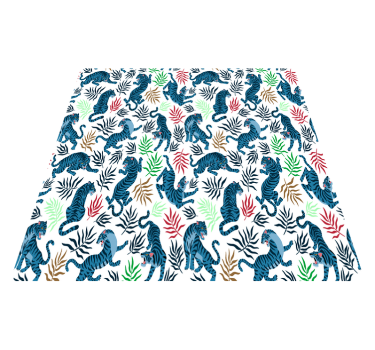 乙烯基地毯动物色彩斑斓且危险的豹子 - TenStickers