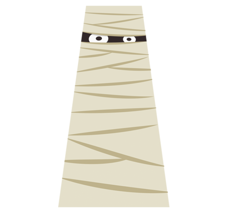 乙烯基地毯万圣节木乃伊之眼 - TenStickers