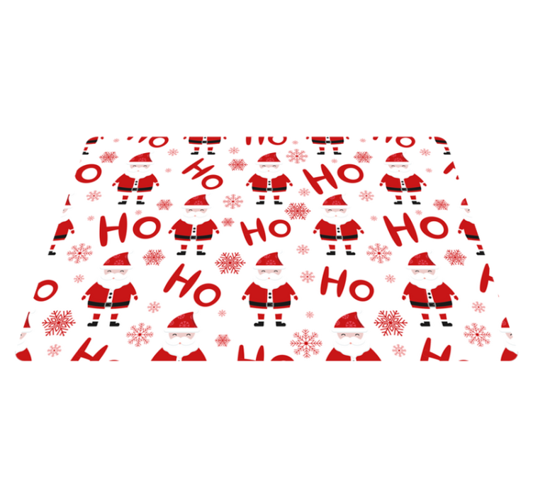 乙烯基地毯圣诞圣诞老人和hohoho图案笔记本 - TenStickers