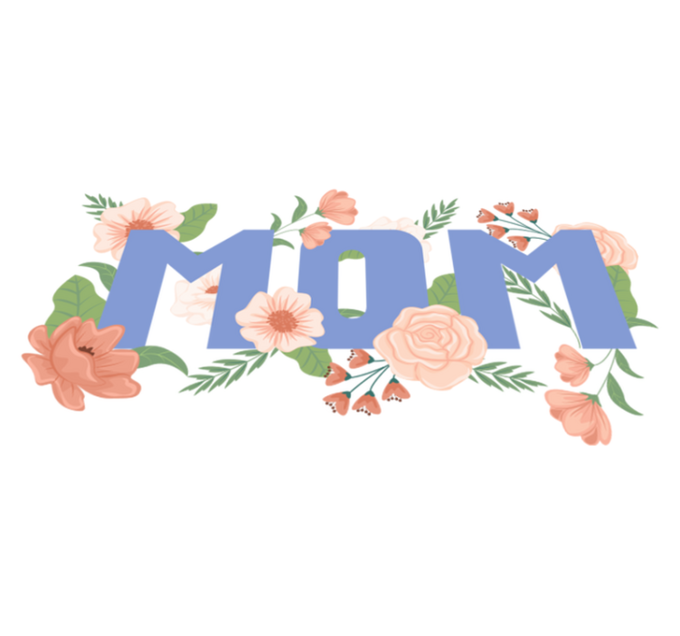 乙烯基花草地毯母亲节花卉插图 - TenStickers