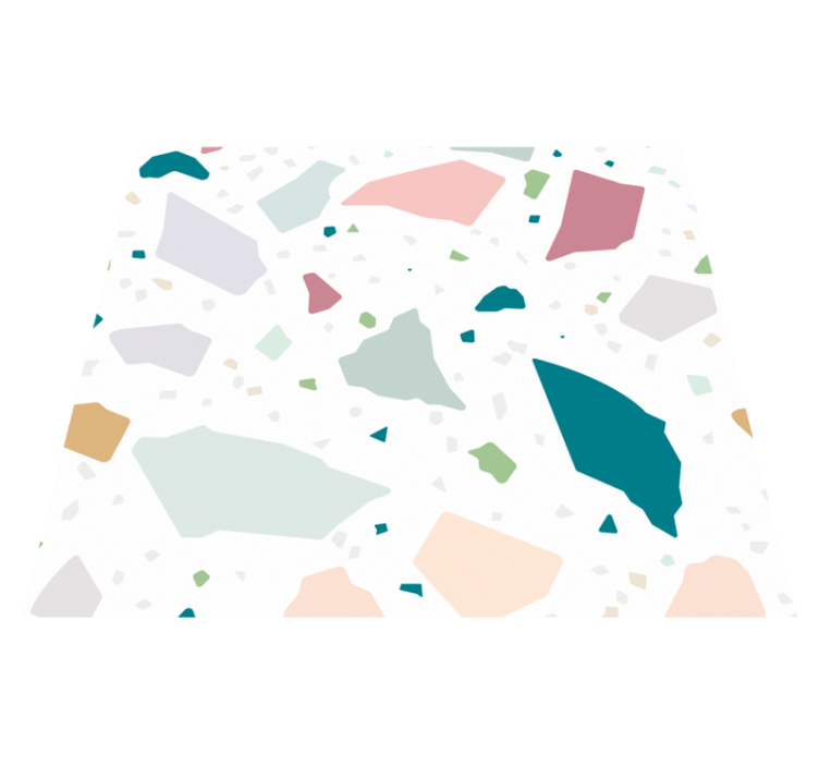 乙烯基厨房地毯地中海水磨石图案 - TenStickers