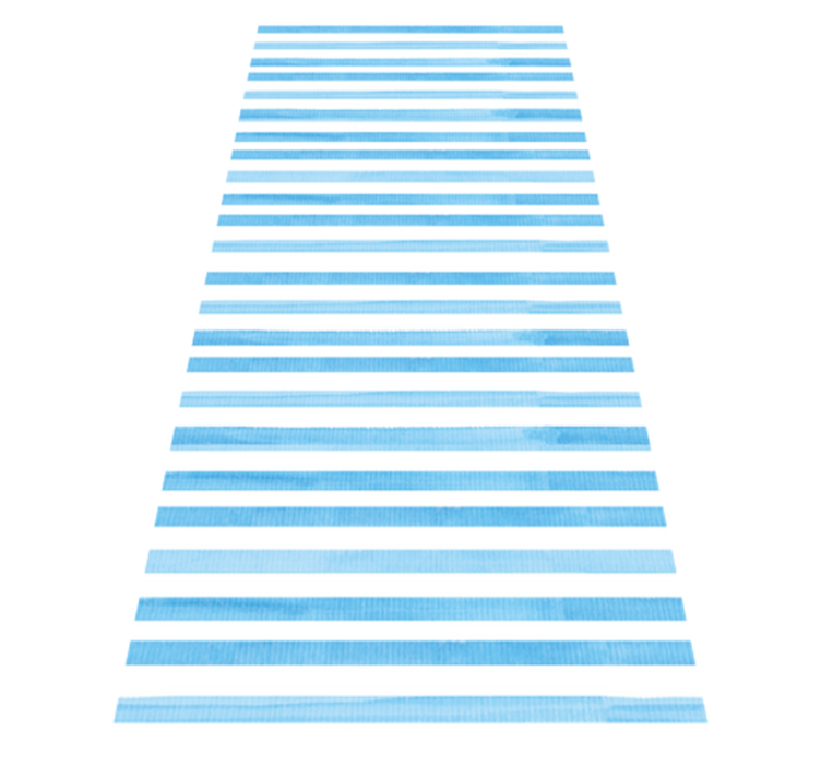 乙烯基厨房地毯蓝色纹理格子 - TenStickers