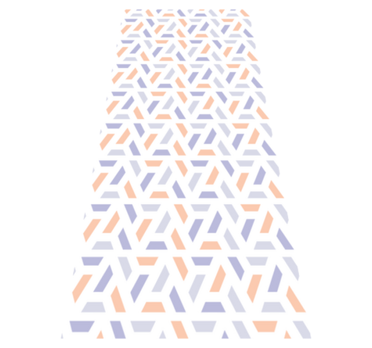 乙烯基厨房地毯呈现北欧风格几何线条 - TenStickers