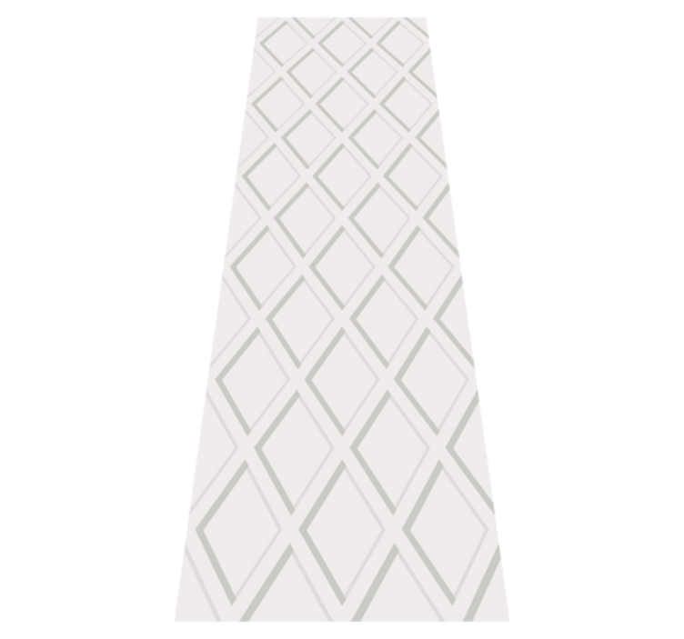 乙烯基地毯几何3d菱形汉普顿图案 - TenStickers