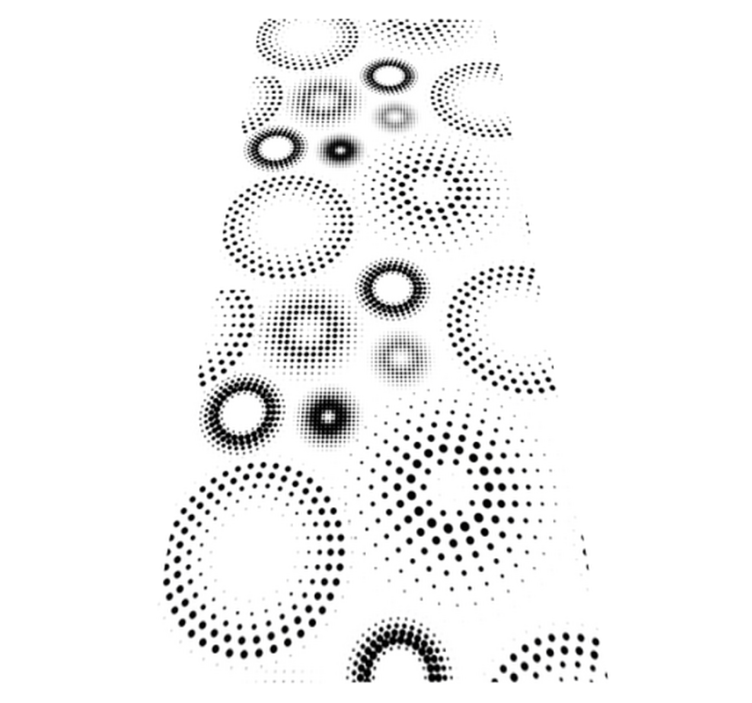 乙烯基地毯几何无缝波点设计 - TenStickers