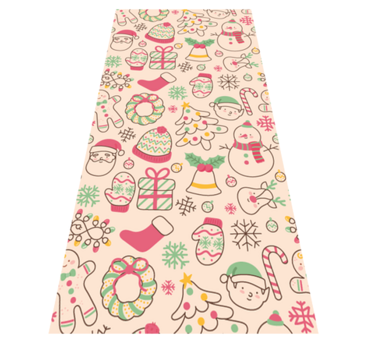 乙烯基地毯圣诞灯饰 - TenStickers