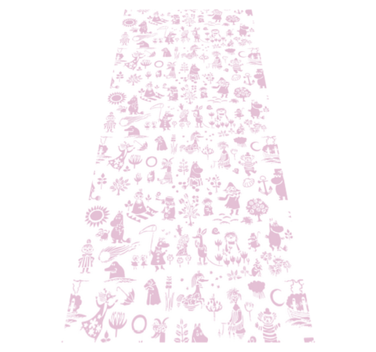 卧室乙烯基地毯粉色梦幻 - TenStickers