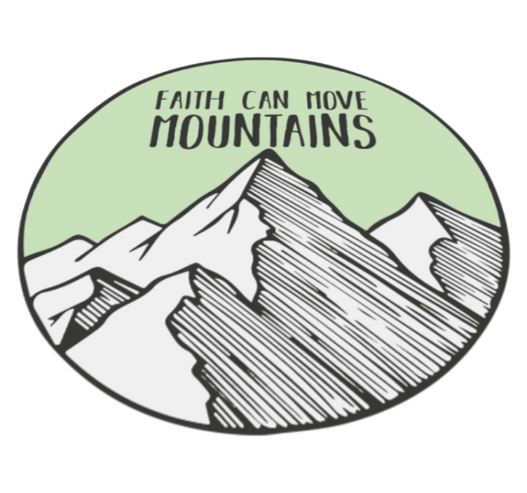 乙烯基地毯特性信念可以移山 - TenStickers