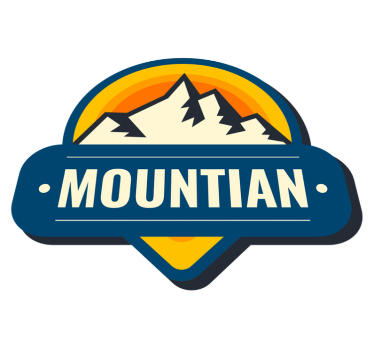 乙烯基地毯特性适用于房车登山探险者标志 - TenStickers