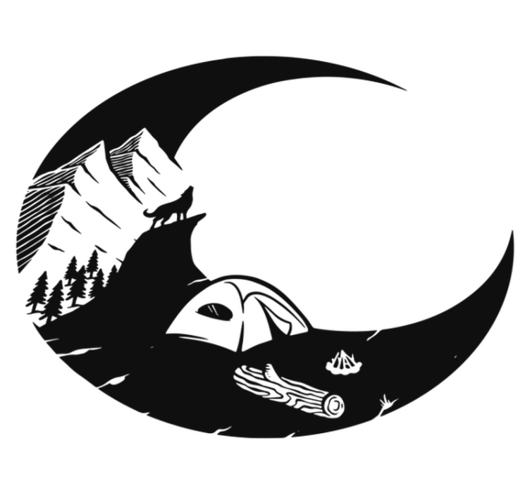 乙烯基地毯特性适合山地露营场景 - TenStickers